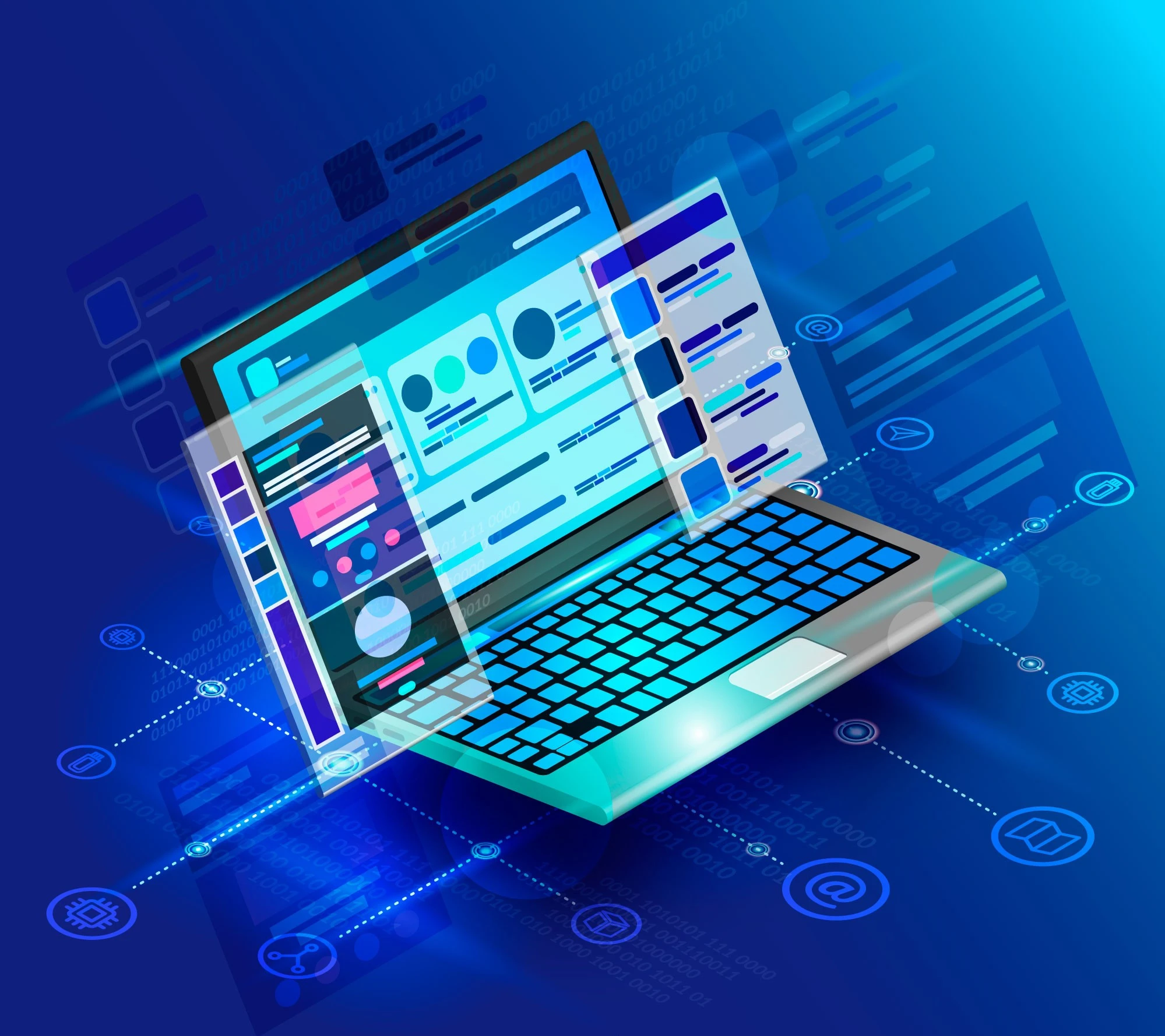 Corporate website design for Advanced Computers by Kuntech.in